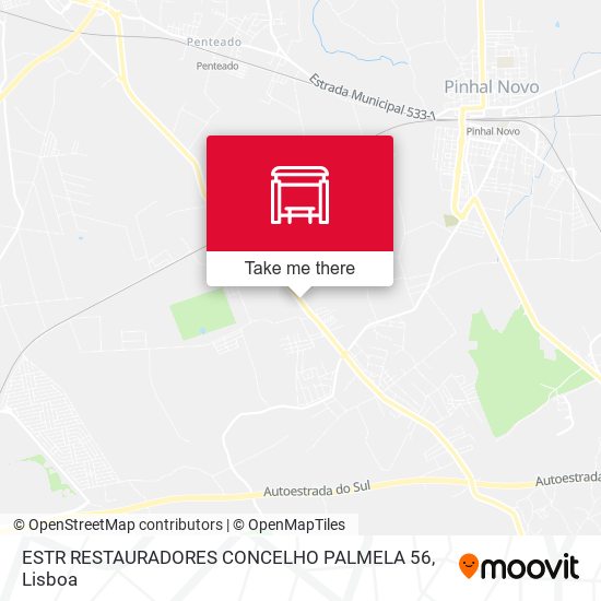 ESTR RESTAURADORES CONCELHO PALMELA 56 map