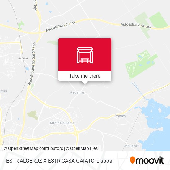 ESTR ALGERUZ X ESTR CASA GAIATO map