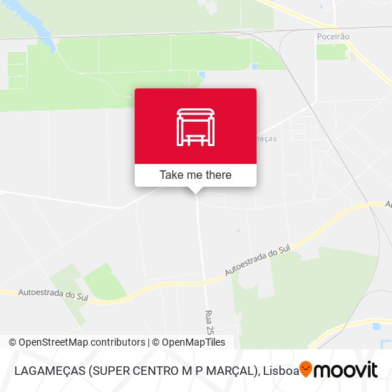 LAGAMEÇAS (SUPER CENTRO M P MARÇAL) mapa