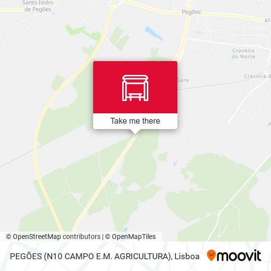 PEGÕES (N10 CAMPO E.M. AGRICULTURA) map