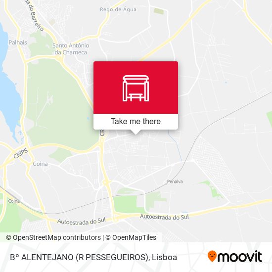 Bº ALENTEJANO (R PESSEGUEIROS) map