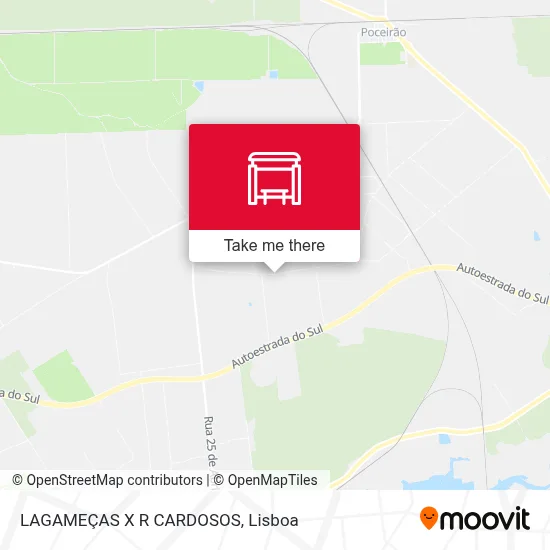 LAGAMEÇAS X R CARDOSOS map