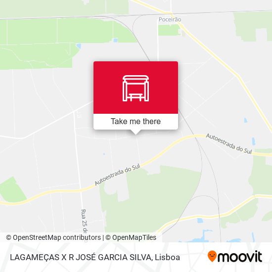 LAGAMEÇAS X R JOSÉ GARCIA SILVA map
