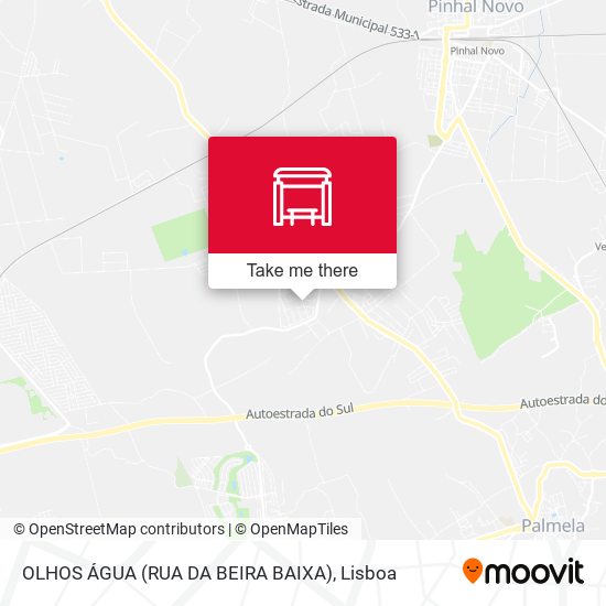 OLHOS ÁGUA (RUA DA BEIRA BAIXA) mapa