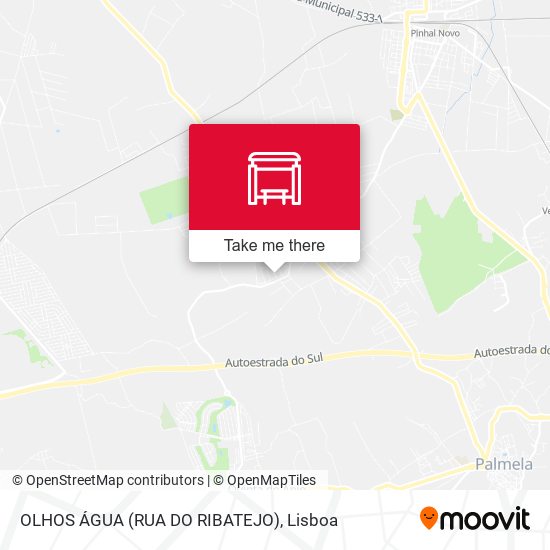 OLHOS ÁGUA (RUA DO RIBATEJO) mapa