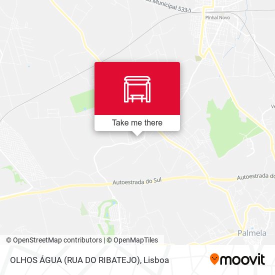OLHOS ÁGUA (RUA DO RIBATEJO) mapa