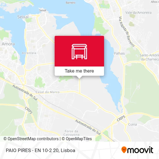 PAIO PIRES - EN 10-2 20 map