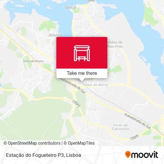 Estação do Fogueteiro P3 map