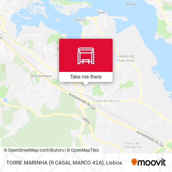 TORRE MARINHA (R CASAL MARCO 42A) map