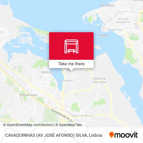 CAVAQUINHAS (AV JOSÉ AFONSO) SILVA map