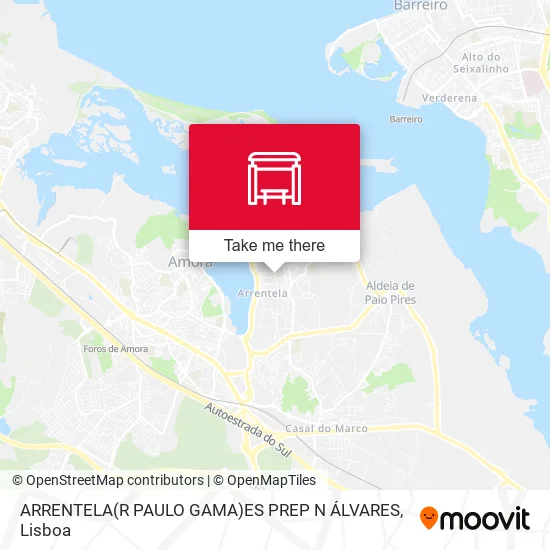 ARRENTELA(R PAULO GAMA)ES PREP N ÁLVARES map