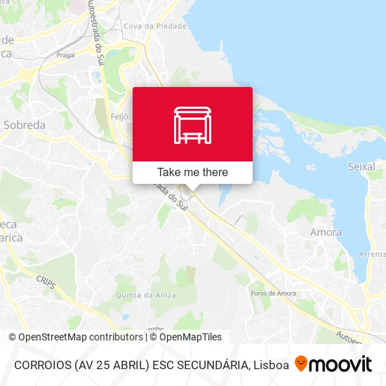 CORROIOS (AV 25 ABRIL) ESC SECUNDÁRIA map