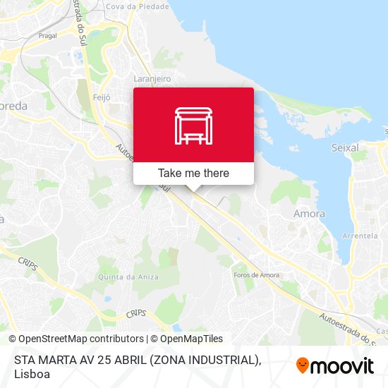 STA MARTA AV 25 ABRIL (ZONA INDUSTRIAL) map