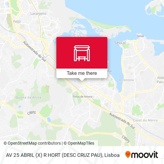 AV 25 ABRIL (X) R HORT (DESC CRUZ PAU) map