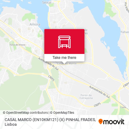 CASAL MARCO (EN10KM121) (X) PINHAL FRADES map