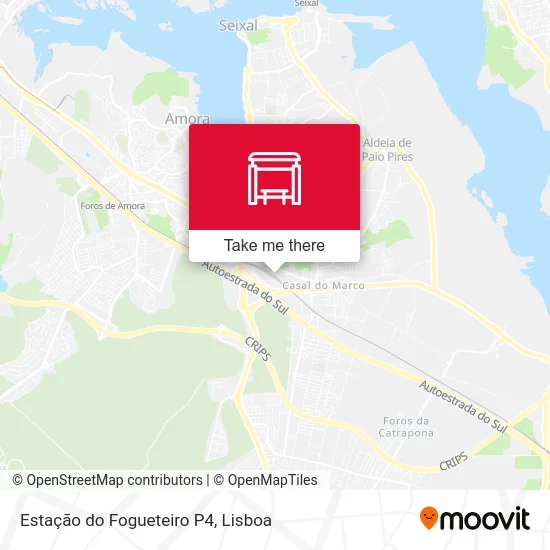 Estação do Fogueteiro P4 map