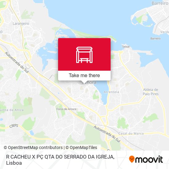 R CACHEU X PÇ QTA DO SERRADO DA IGREJA map