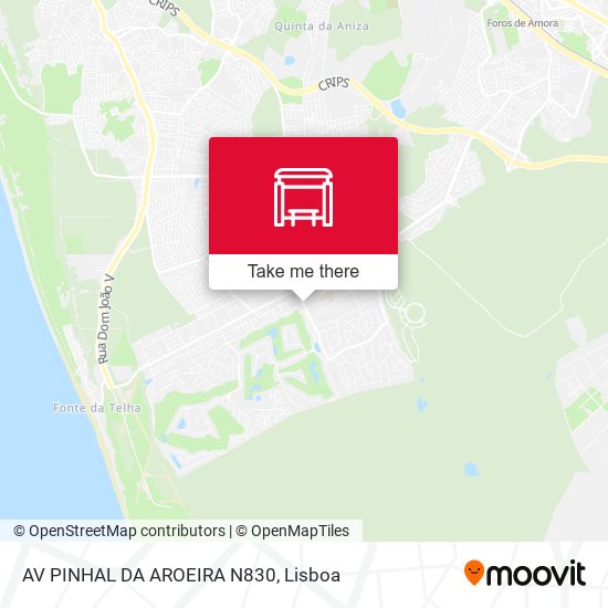 AV PINHAL DA AROEIRA N830 mapa