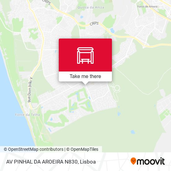AV PINHAL DA AROEIRA N830 map