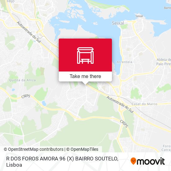 R DOS FOROS AMORA 96 (X) BAIRRO SOUTELO mapa