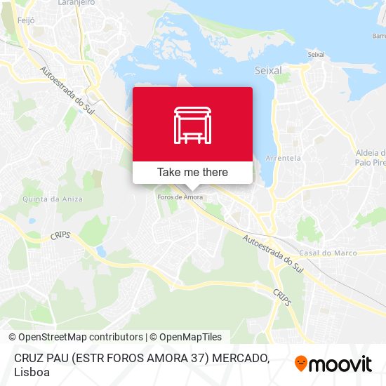 CRUZ PAU (ESTR FOROS AMORA 37) MERCADO map