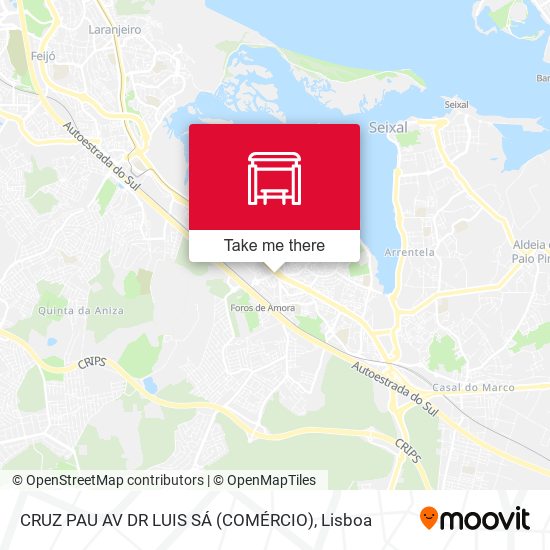 CRUZ PAU AV DR LUIS SÁ (COMÉRCIO) map