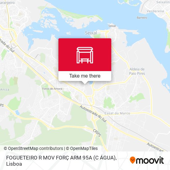 FOGUETEIRO R MOV FORÇ ARM 95A (C ÁGUA) map