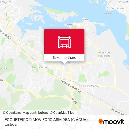 FOGUETEIRO R MOV FORÇ ARM 95A (C ÁGUA) map