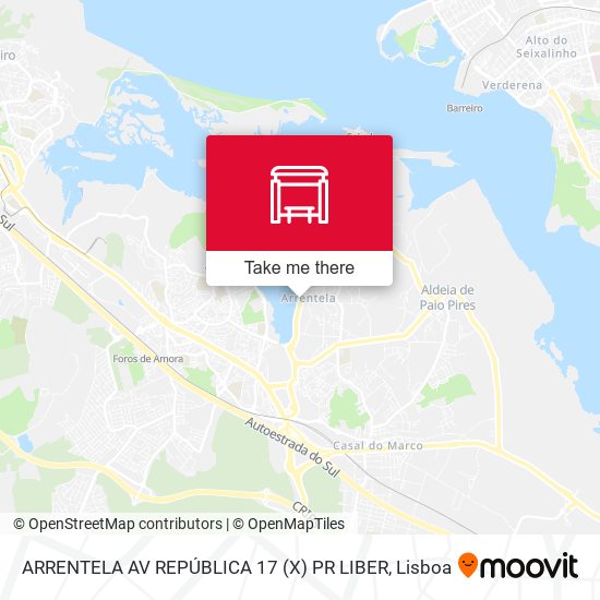 ARRENTELA AV REPÚBLICA 17 (X) PR LIBER mapa