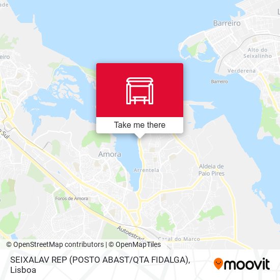 SEIXALAV REP (POSTO ABAST / QTA FIDALGA) mapa