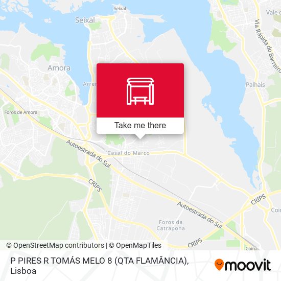 P PIRES R TOMÁS MELO 8 (QTA FLAMÂNCIA) map