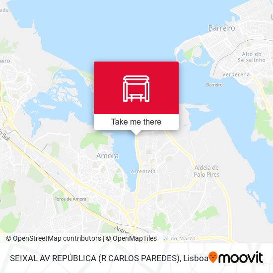 SEIXAL AV REPÚBLICA (R CARLOS PAREDES) map