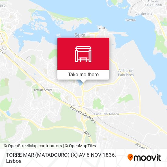 TORRE MAR (MATADOURO) (X) AV 6 NOV 1836 map