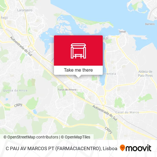C PAU AV MARCOS PT (FARMÁCIACENTRO) map
