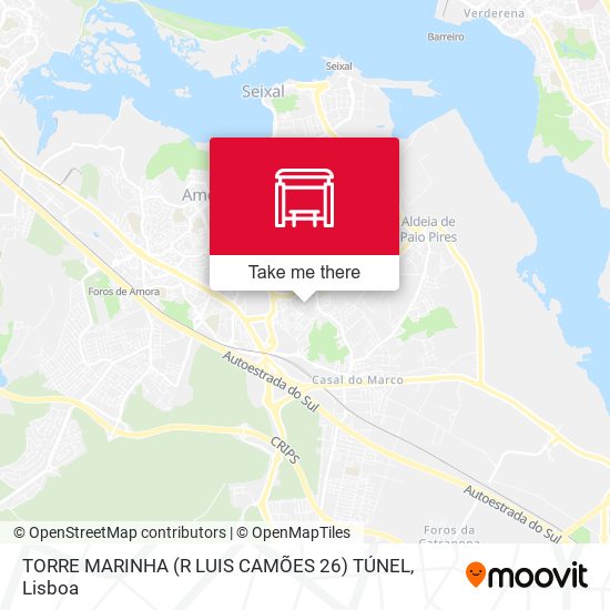 TORRE MARINHA (R LUIS CAMÕES 26) TÚNEL mapa