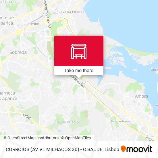 CORROIOS (AV VL MILHAÇOS 30) - C SAÚDE map