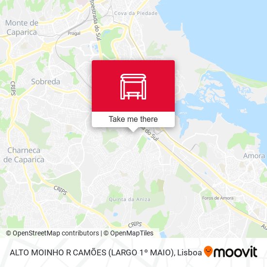 ALTO MOINHO R CAMÕES (LARGO 1º MAIO) mapa
