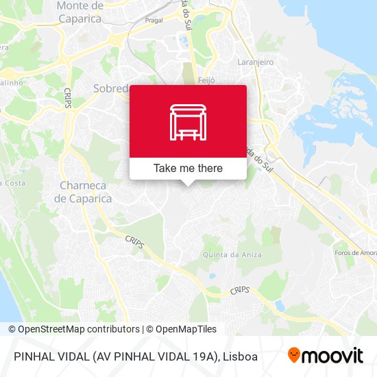 PINHAL VIDAL (AV PINHAL VIDAL 19A) map