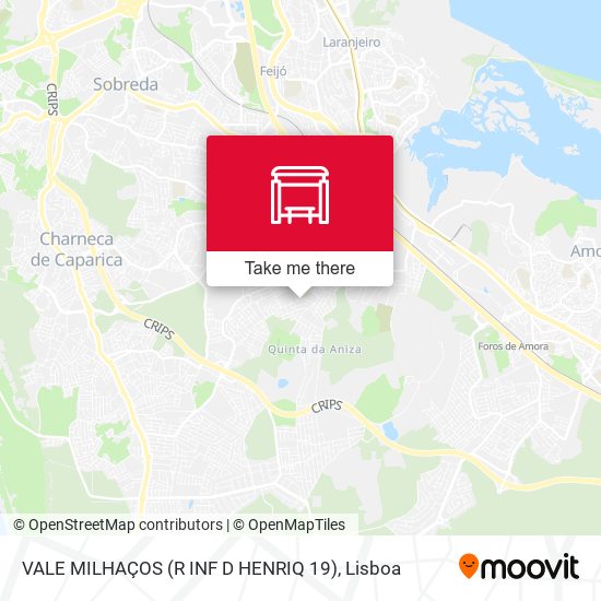 VALE MILHAÇOS (R INF D HENRIQ 19) mapa