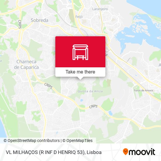 VL MILHAÇOS (R INF D HENRIQ 53) mapa