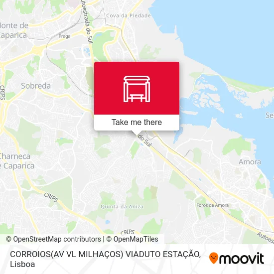 CORROIOS(AV VL MILHAÇOS) VIADUTO ESTAÇÃO map