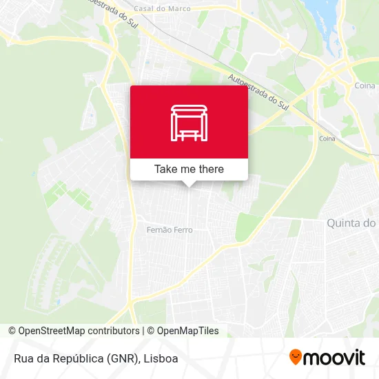 Rua da República (GNR) map