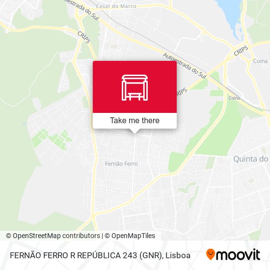 FERNÃO FERRO R REPÚBLICA 243 (GNR) map