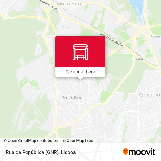 Rua da República (GNR) map