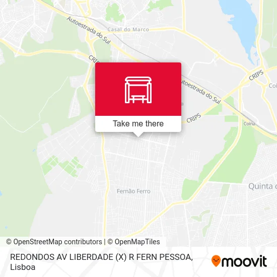 REDONDOS AV LIBERDADE (X) R FERN PESSOA map