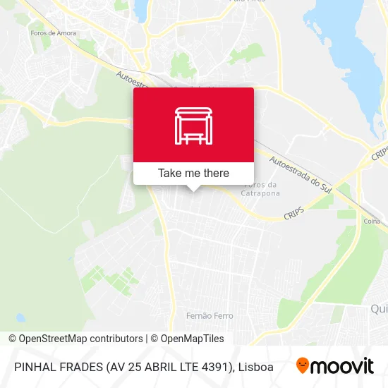 PINHAL FRADES (AV 25 ABRIL LTE 4391) map