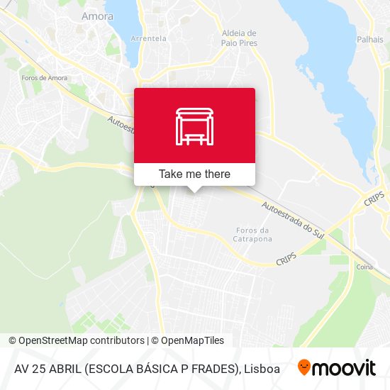 AV 25 ABRIL (ESCOLA BÁSICA P FRADES) mapa