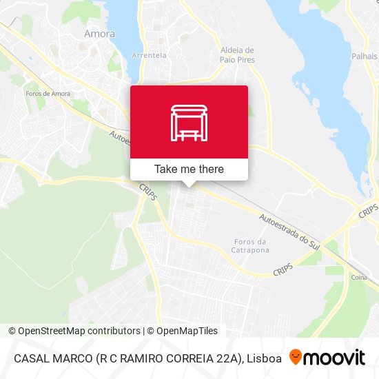 CASAL MARCO (R C RAMIRO CORREIA 22A) mapa
