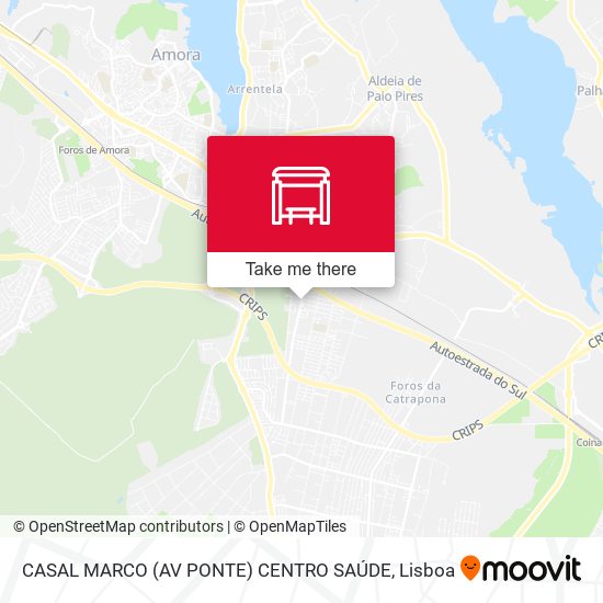 CASAL MARCO (AV PONTE) CENTRO SAÚDE map