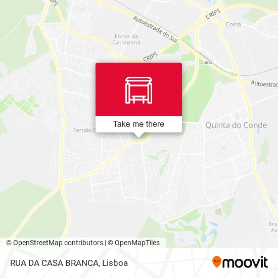 RUA DA CASA BRANCA map